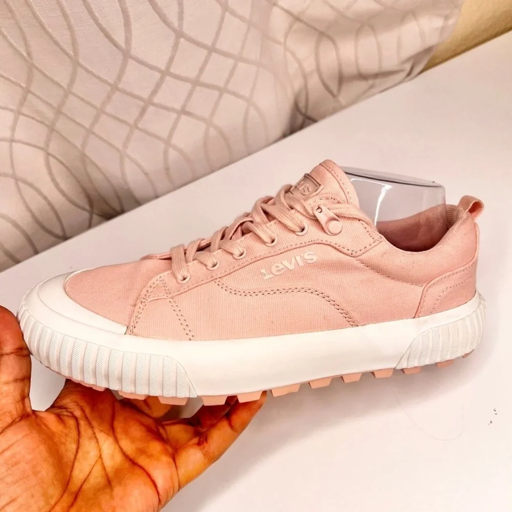 Levi’s Women’s Emma Platform Sneakers Size  8 Pink - Picture 5 of 10